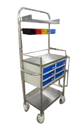 Stainless Steel Crash Cart Trolley
