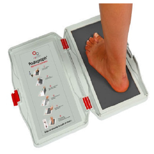 Diapedia - Foot Imprinter For Measurement And Display Patient Weight Disbursement In Grey Scale - Static And Dynamic - Model - Podograph