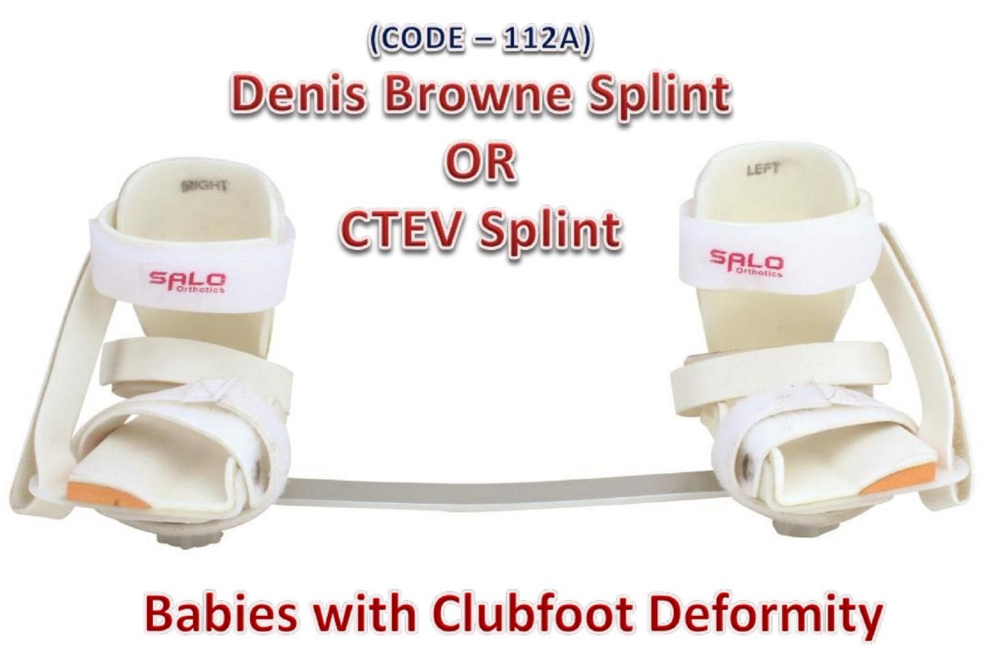 Dennis Brown Splint Foot Abduction Brace for Club Foot