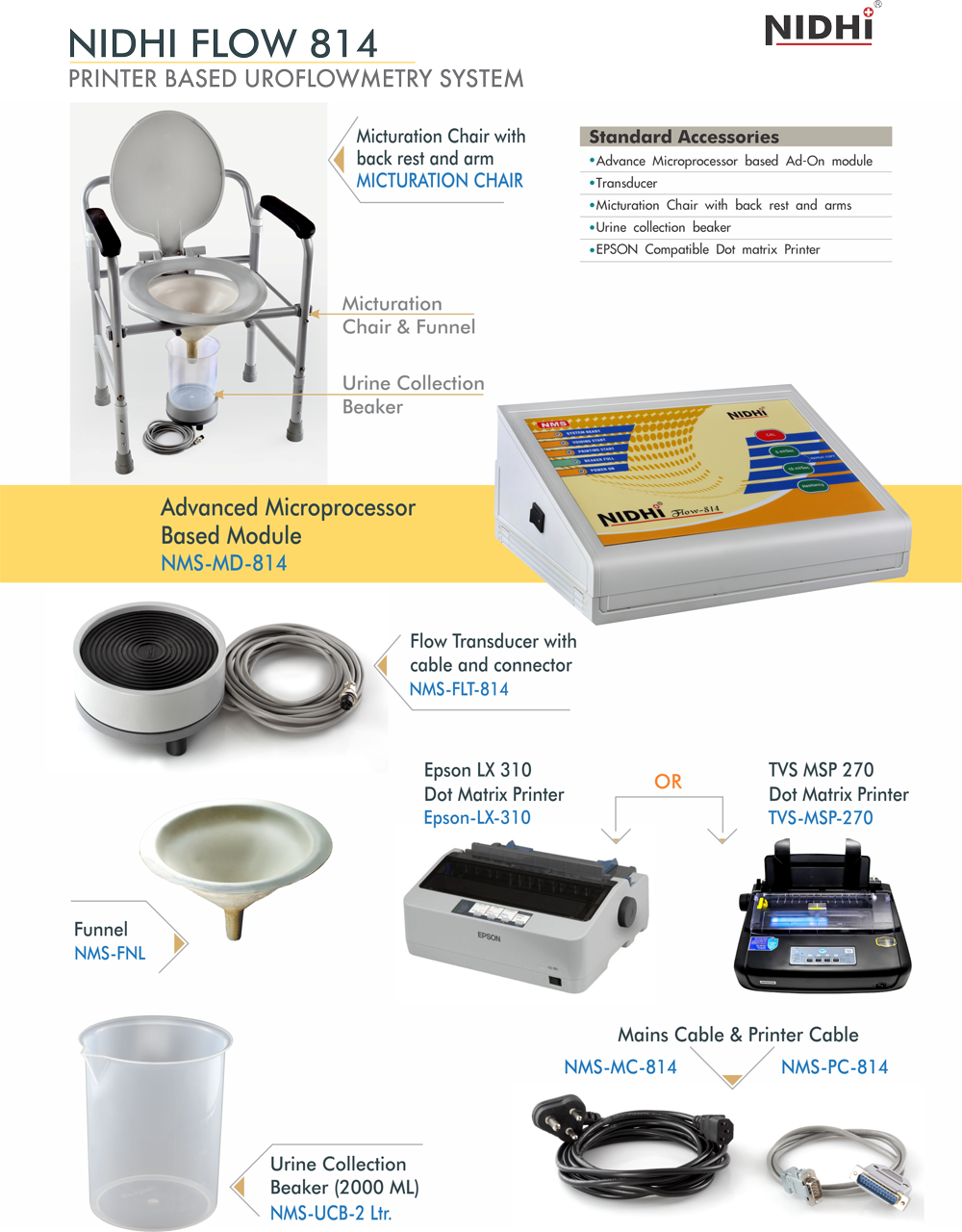 Nidhi Flow 814 Printer Based