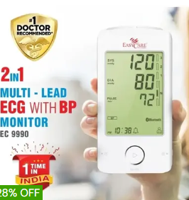 EASYCARE (EC9990) 2 in 1 Advanced Blood Pressure Monitor with ECG function